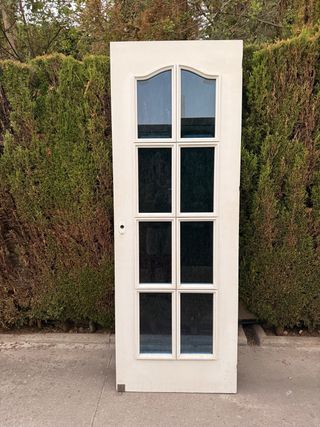 Puerta interior blanca 8 cristales