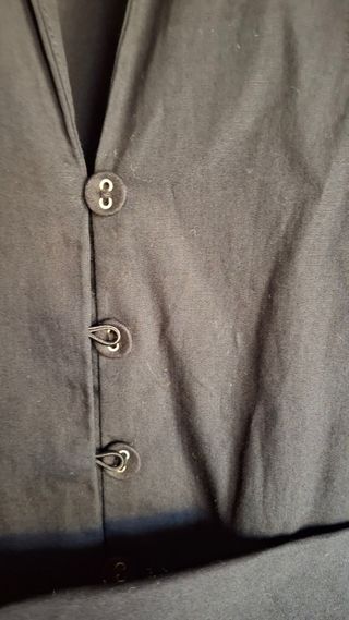 Vestito Zara nero midi XS popeline