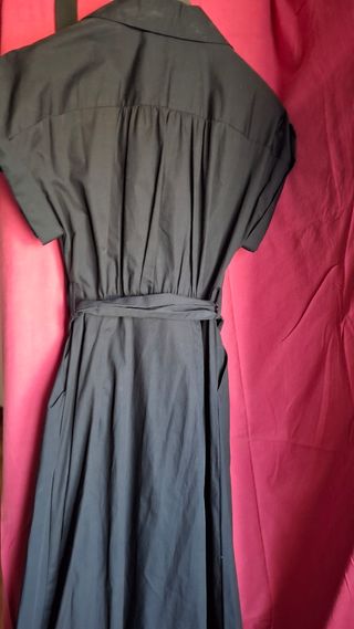Vestito Zara nero midi XS popeline