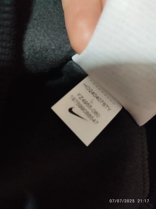 Sudadera Nike Air niño - Gris/Negra