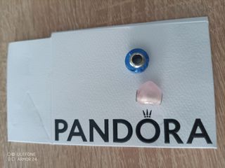 2 Charms Pandora - Azul y Rosa