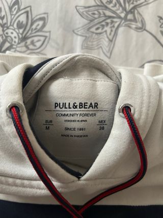 Sudadera Pull&Bear M - rayas azul marino