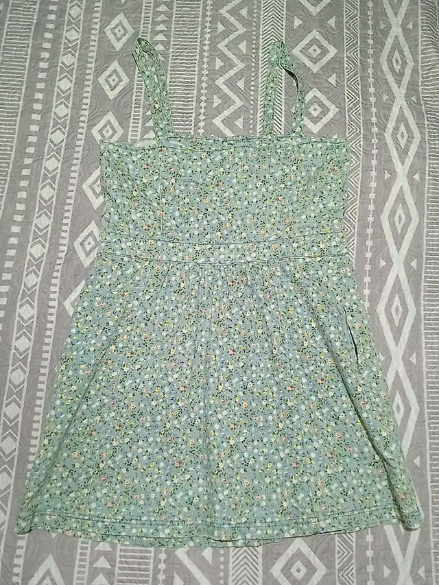 Vestido vaquero floral azul