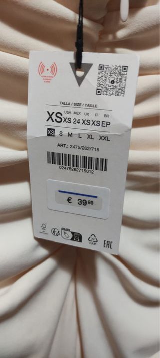 Vestido beige boda invitada de zara