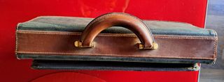 Cartera Orbis Piel Negra Marrón