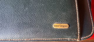 Cartera Orbis Piel Negra Marrón