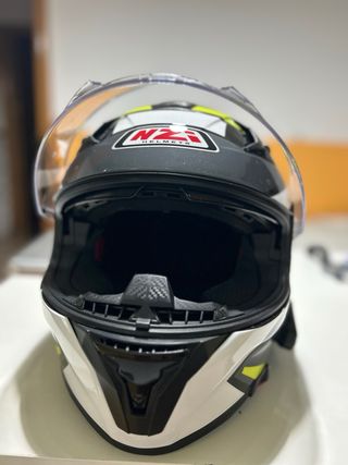 Casco moto NZI + Intercomunicador Lexin G2P