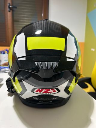 Casco moto NZI + Intercomunicador Lexin G2P