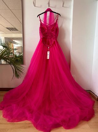 Vestido Gala Rosa - Talla L