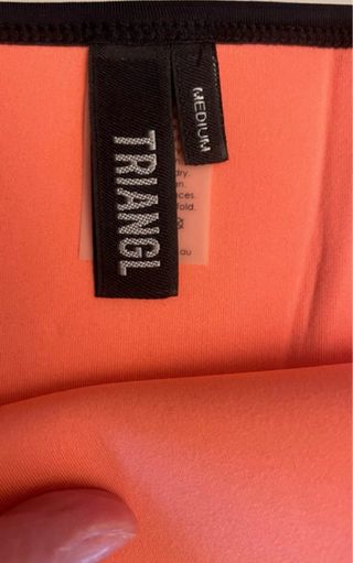 Bikini Triangl azul y naranja