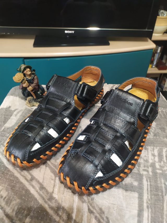 Sandalias Piel Moodeng 42 Hombre