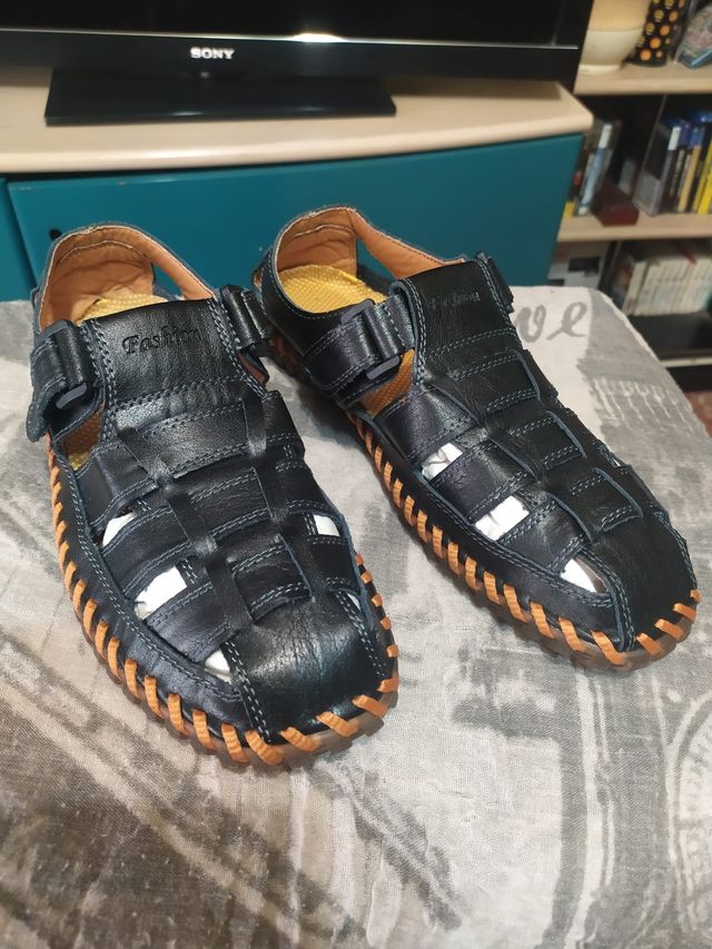 Sandalias Piel Moodeng 42 Hombre