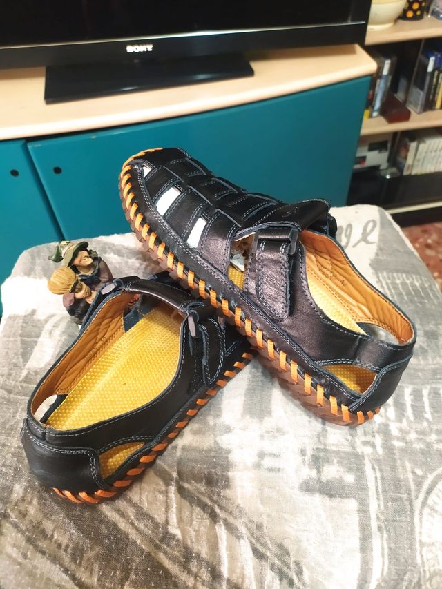 Sandalias Piel Moodeng 42 Hombre