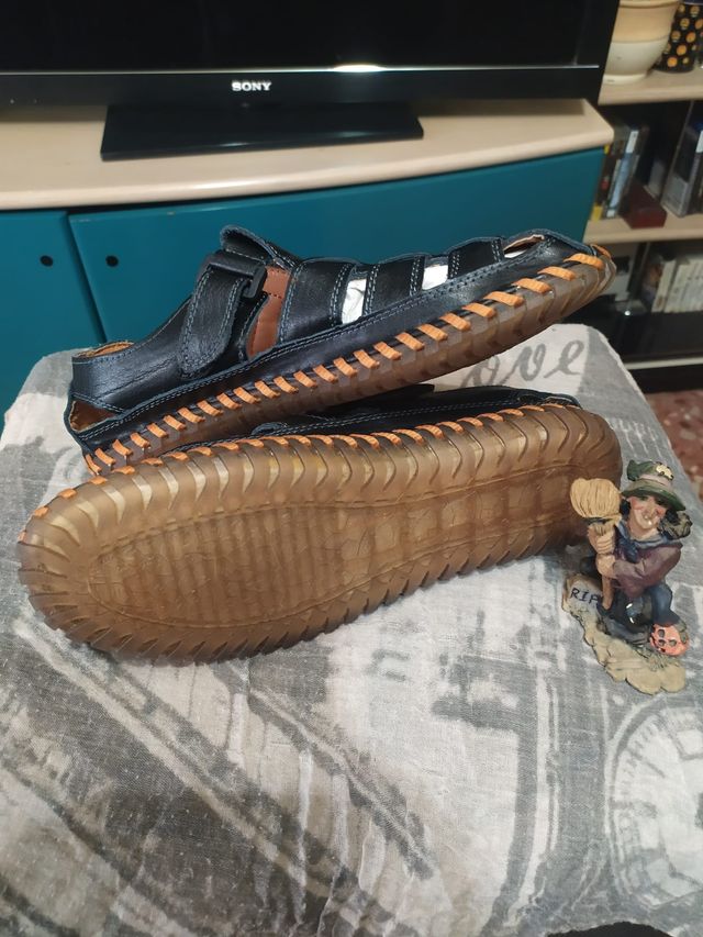Sandalias Piel Moodeng 42 Hombre