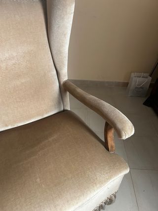 Sillón orejero vintage