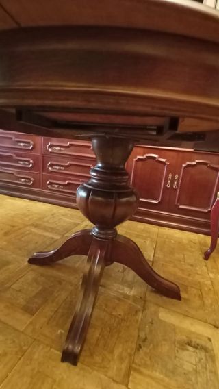 Mesa extensible madera marrón