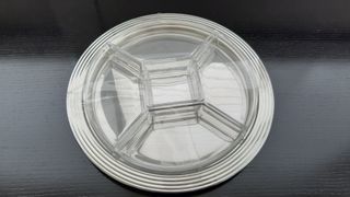 Antipastiera inox cristallo - 1 pz