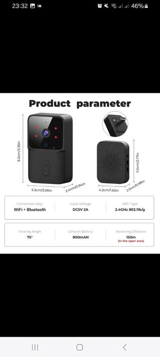 Timbre video WiFi ONENUO