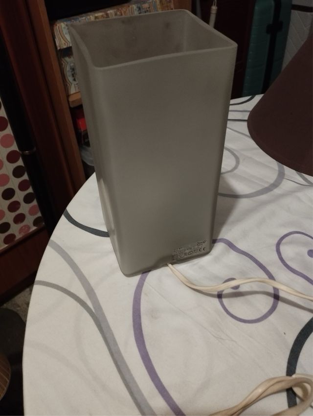 Lampara gris de cristal