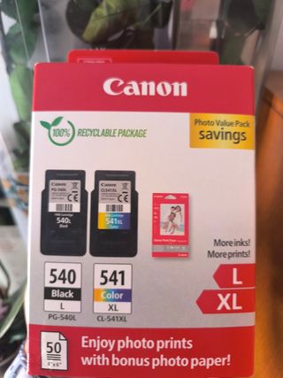 Canon PG-540XL y CL-541XL