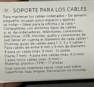 Organizadores cables SilverCrest (17uds)