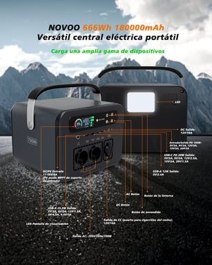 NOVOO 666Wh 18000mAh: Portátil