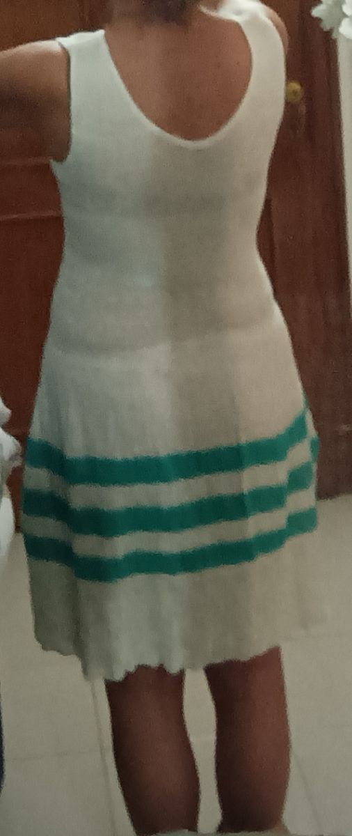 Vestitino puro cotone lavorato ai ferri