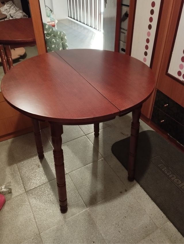 Mesa oval extensible madera