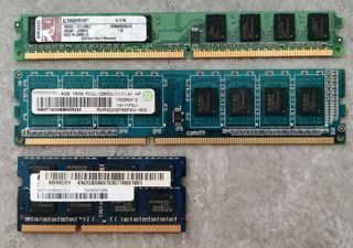 Memorias RAM DDR2, DDR3, DDR3L