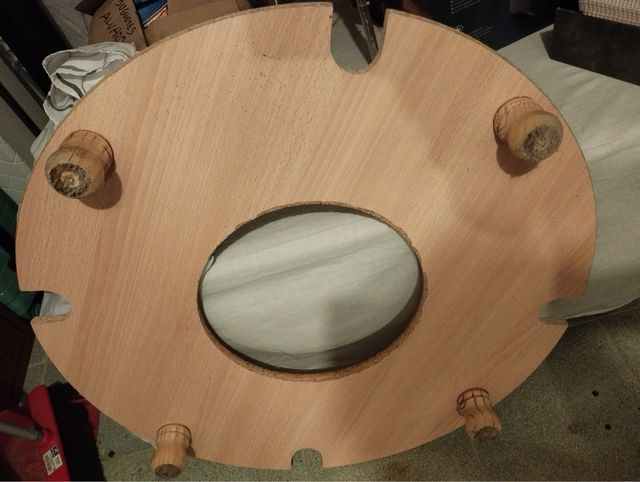 Pie de mesa de madera - Brasero