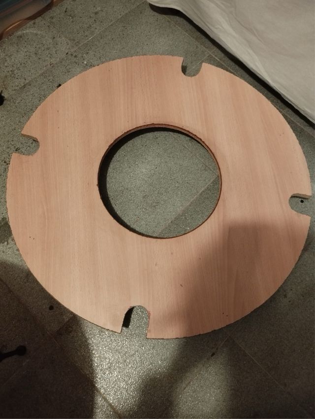 Pie de mesa de madera - Brasero