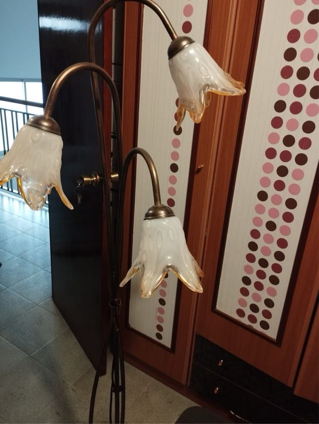 Lámpara 3 luces estilo vintage