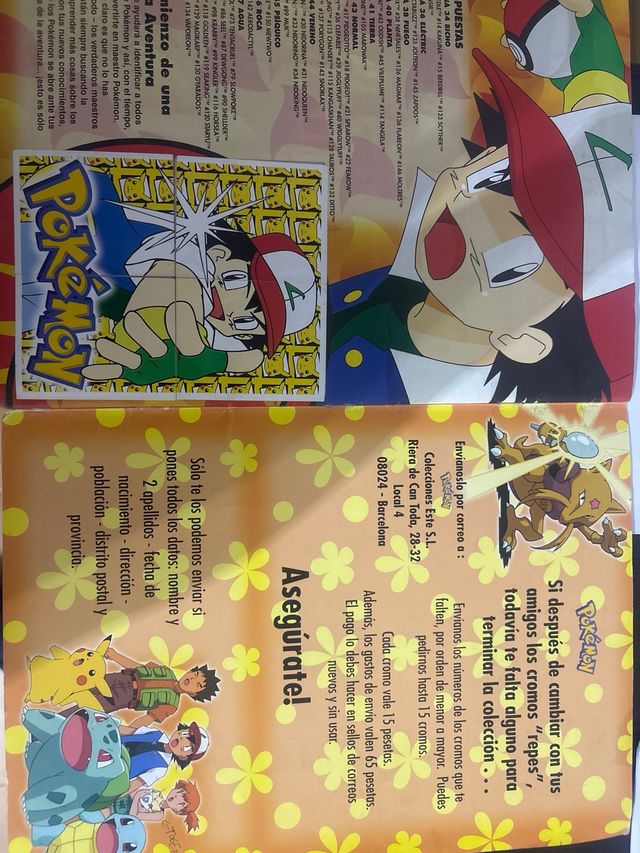 Álbum de cromos Pokémon completo
