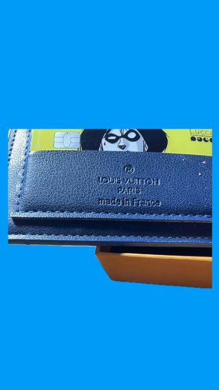 Portafoglio Louis Vuitton blu