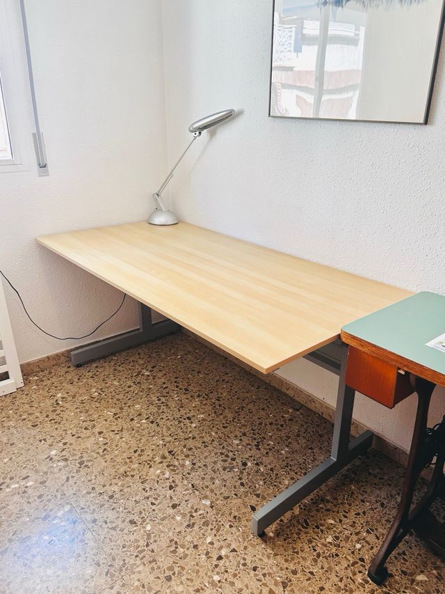 Mesa escritorio 160 x 80 abedul