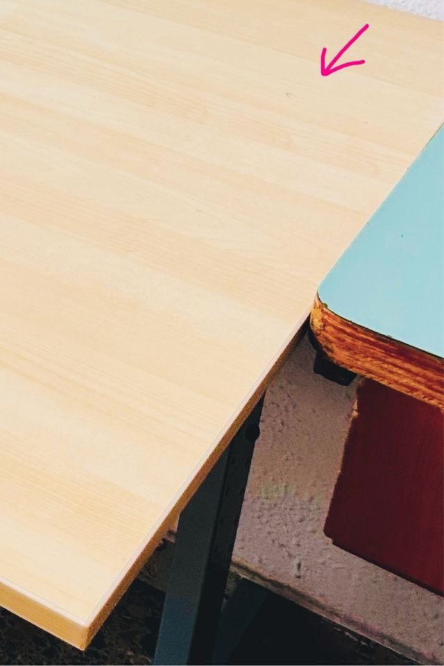 Mesa escritorio 160 x 80 abedul