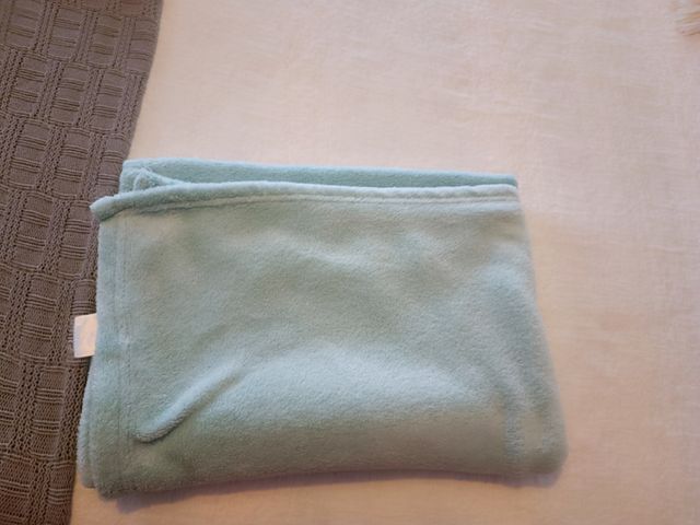 Manta Bebé Felpa Azul