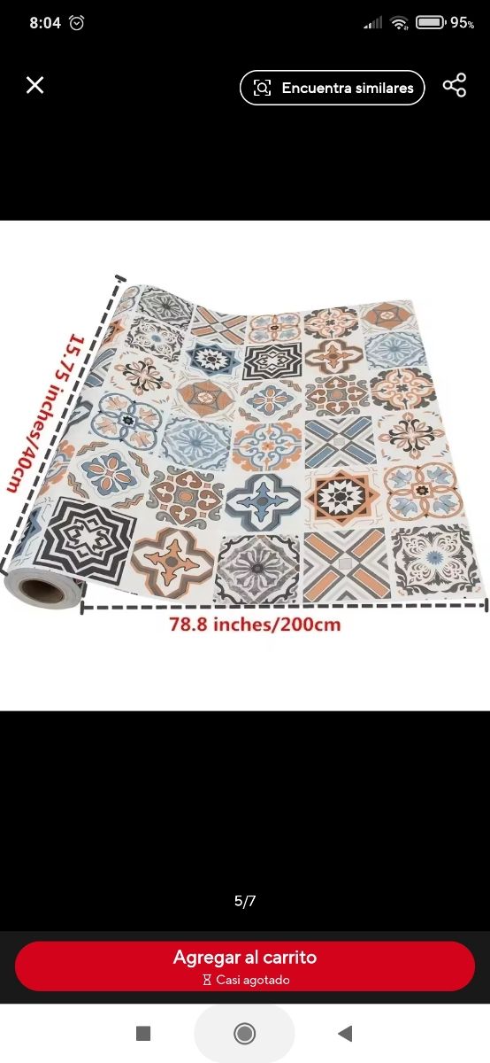 Papel pintado | 200x40cm | Cocina