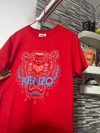 Camiseta Kenzo Paris roja talla M