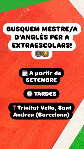 OFERTA TRABAJO: Profe clases de inglés