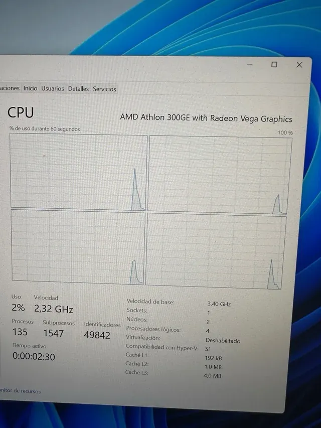 AMD Athlon 300GE - Processador