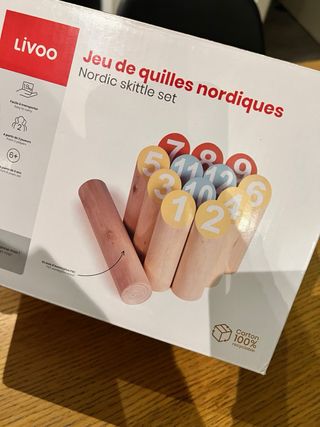 Juego de bolos nórdico Livoo de madera