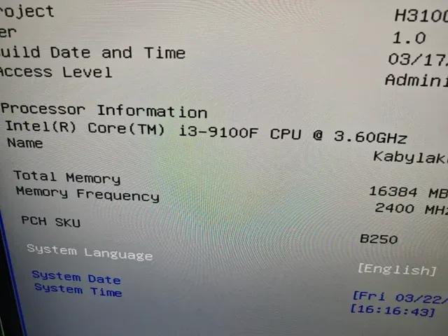 Processador Intel Core i3-9100F 3.6GHz 01016