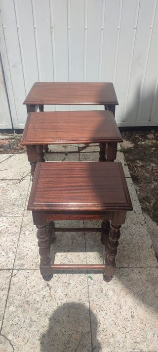 Mesas nido de madera - Marrón