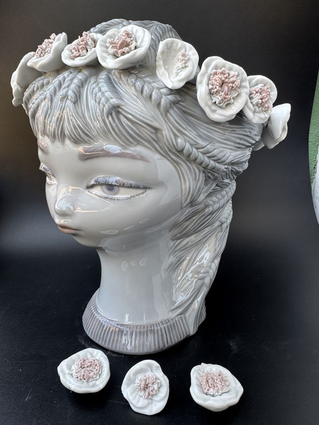 Lladró Niña Flores - Jarrón Vintage