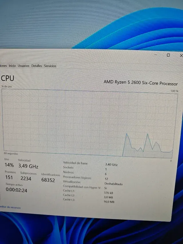 Ryzen 5 2600 3.4 Ghz O90648