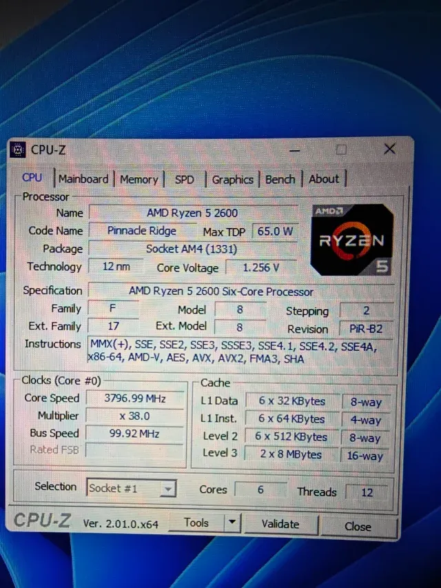 AMD Ryzen 5 2600 - Processador N80284