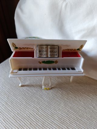 Joyero piano miniatura antiguo