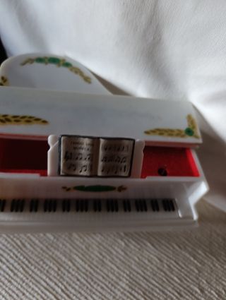 Joyero piano miniatura antiguo