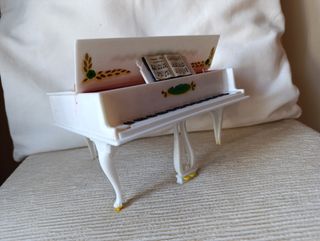 Joyero piano miniatura antiguo